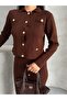 Cardigan Skirt Button Detail Knit Top and Bottom Set - 7