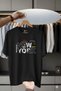 Unisex Oversize Printed Cotton Crew Neck Short Sleeve Black T-Shirt New York City