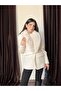 Women's Premium Jacket with Belted Detachable Fur Collar - 3