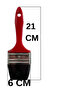 Plastic Handle Oil Paint Acrylic Brush No:3 Art Painter Brush Hobby Wall Metal Wood Painting - 3