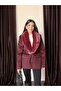 Women's Premium Jacket with Belted Detachable Fur Collar - 2