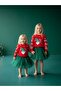 Girl's Christmas-Themed Santa Claus Red Sweater