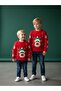 Children's Christmas Themed Red Sweater with Deer - 3