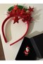 New Year's Crown with Sequins, Bell, and Stars - Christmas Set with Santa Claus, Dog, Deer, Snowman