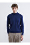 Sparkling Choices by Shining Store Half Fisherman Roba Collar Wool Blend Men's Knitwear Sweater