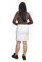 Women's Slit Mini Skirt - White - 4
