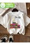 I'Am Ok Printed Crew Neck Plain Short Sleeve Tshirt