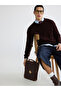 Rmz Gi̇yi̇m Farkiyla Zero Roba Collar Men's Textured Knitwear Sweater