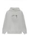 Unisex Stüssy Melted Printed Oversized Bol Cut Cotton 3 Thread Ş Fleece-Lined Gray K Hooded Sweatshirt - 2