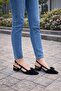 Bow Detailed Zara Fabric Women's Heeled Shoes - 4