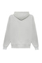 Unisex Mask Printed Oversized Loose Cut Cotton 3 Thread Ş Fleece-Lined Gray K Hooded Sweatshirt - 4