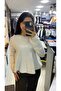 Peplum pullu simli kazak