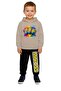 Minions Printed Children's Tracksuit Set 3 Thread Count Fleece-Lined Cotton Fabric Hooded