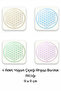 4 Pieces Flower of Life Coasters Wooden 9 X 9 cm
