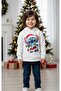 100% Cotton Unisex Sti̇tch B Printed Children's Hoodie - 2