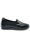 Berfilla Dr.Tavsiyeli 100% Leather Mother's Women's Ballerina Shoes BLACK - 2