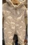 Dino Pattern Winter, Thick Welsoft Plush, Hooded , Unisex Baby Girl and Boy Jumpsuit with Zippered Booties - 3