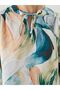 Lcwaikiki Classic Tie Neck Patterned Blouse - 3