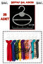 25 Pieces (14 cm) Transparent Crystal Shawl Hangers – for a Tidy and Aesthetic Look!