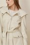 Belted Hooded Cardigan Coat 90628 - 3
