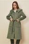 Belted Hooded Cardigan Coat 90628