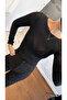 Boat Neck Sheer Blouse - 2