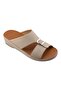 A E T Arabic Sandals For Men, Outdoor Mens Slippers, Open Toe, Genuine Softy Leather with Buckle