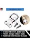D-Ring Picture Hanging Hooks with Screws 3/4" for Frames & Paintings 10PCS - 3