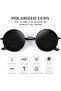 Polarized Retro Round Sunglasses for Women Men Steampunk Unisex Eyewear - 2
