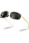 Polarized Rectangular Pilot Sunglasses