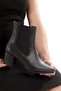 Black Thick Heeled Women's Boots with Elastic Sides Naylay - 2