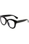 Retro Blue Light Glasses for Women Men Thick Square Computer Eyeglasses - 7