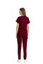 3X-Dry |   Scruble Suit Unisex - Indantren Doctor and Nurse Surgical Uniform Burgundy - 2