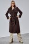 Acı Kahve Regular Fit Windbreaker Detailed Trench Coat 46636