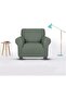 Thick Couch Covers Sectional Sofa Stretch Slipcover,Furniture Protector (90 x 140 cm, Cypress Green) - 5