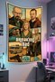 Gamer Wall Cloth, Playstation Xbox – Movie Themed, High-Quality Fabric, Tapestry Wall Carpet