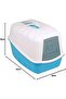 MPS2 KOMODA CAT TOILET LITTER BOX BLUE COLOUR W REPLACEABLE CARBON FILTER - 2