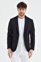 Poly Men's Black Lycra Cotton Slim Fit Sports Blazer Jacket - 3