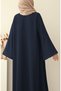 Fulya Abaya Ferace - Navy Blue - 7