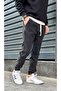 Men's Jogger Jeans – Elastic Waist & Legs, Washed Denim Smoked Anthracite - 2
