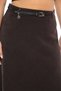 Women's Winter Classic Velvet Brown Skirt with Belt and Accessories - 3