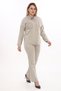 Women's Mink Summer Jacket, Snap Fasteners, Elastic Waist, Pockets, 2-Piece Set - 3
