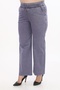 Women's Purple Summer Stone Logo Printed Pipe Leg Trousers - 3