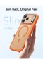 Apple iPhone 17 - 18 Pro Classic Hybrid Magsafe Stand Case - Camera Control Button - Orange - 5
