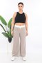 Women's Mink Summer Elastic Waist Straight Pants