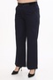 Women's Special Denim Fabric Summer Navy Blue Trousers with Rubber Belt - 3