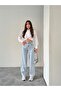 SIDE BELT ICE SNOW BUCKLE CARGO POCKET DETAIL BAGGY JEANS