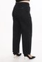 Women's Black Summer Special Denim Fabric Trousers with Rubber Belt - 5