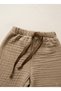 Baby Kids Four-Layer Muslin Pants 1-5 Years Old 100% Cotton Comfortable Fit |   Coffee - 2