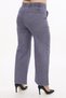 Women's Purple Summer Stone Logo Printed Pipe Leg Trousers - 6